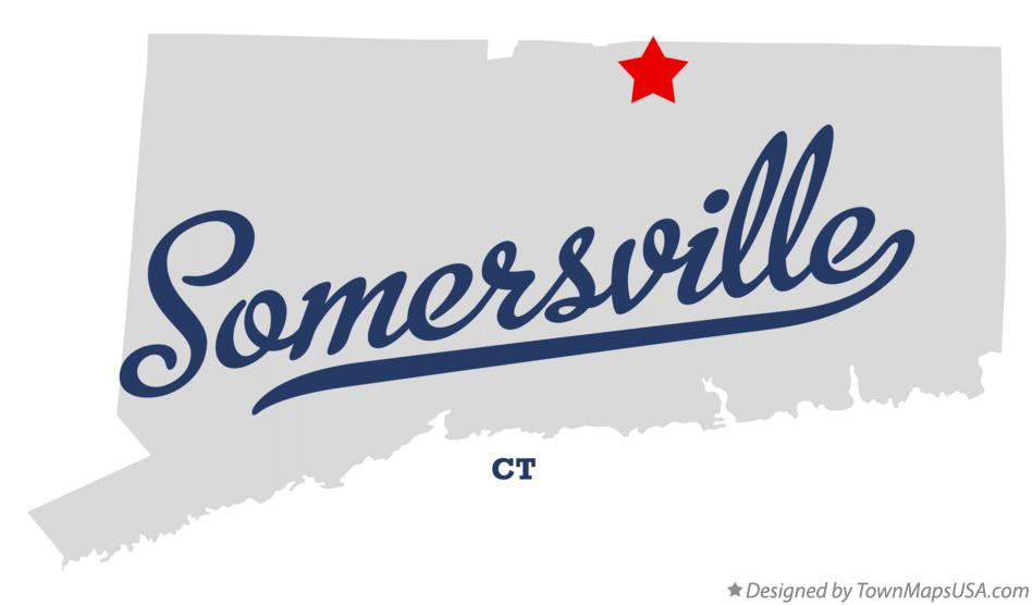 Map of Somersville, CT, Connecticut