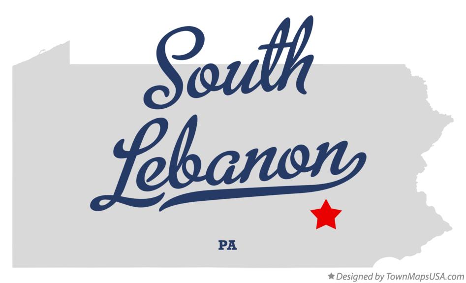 Map of South Lebanon, PA, Pennsylvania