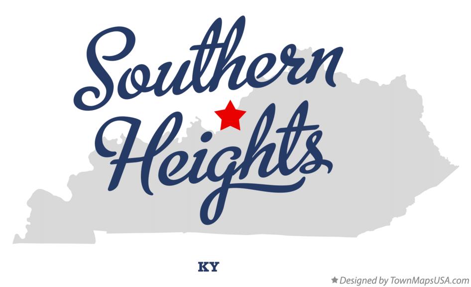 Map of Southern Heights, KY, Kentucky