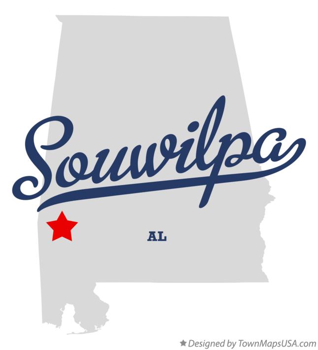 Map of Souwilpa, AL, Alabama