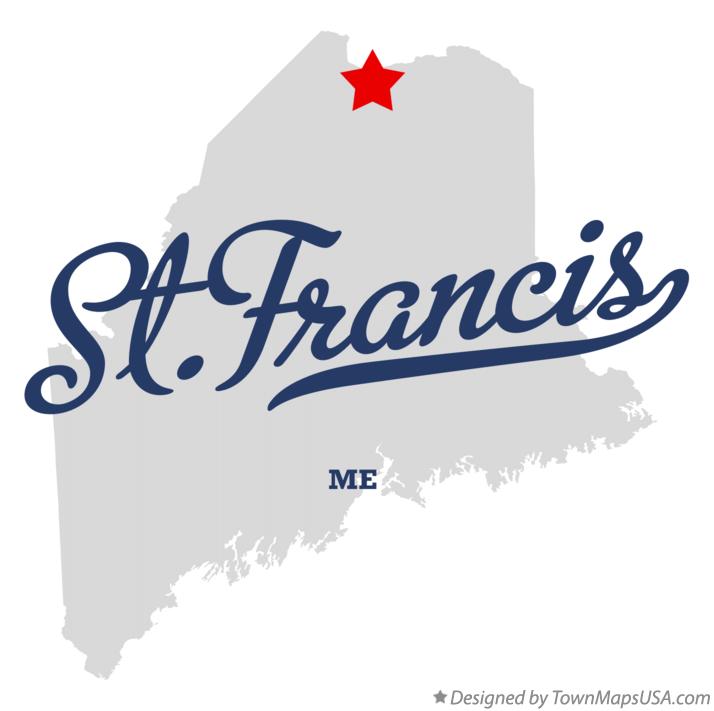 Map of St.Francis, ME, Maine