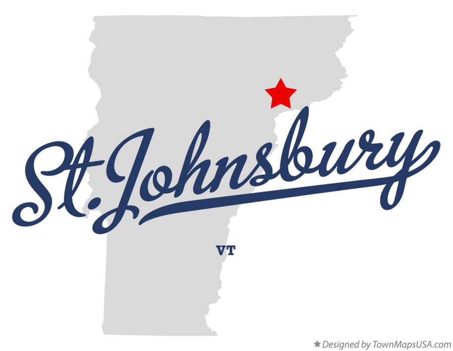 Map of St.Johnsbury, VT, Vermont