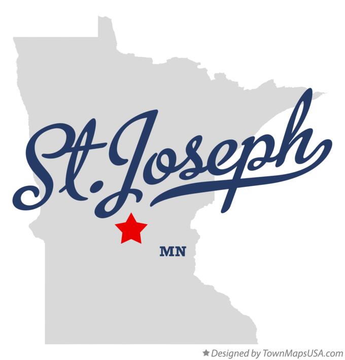 Map of St.Joseph, Stearns County, MN, Minnesota