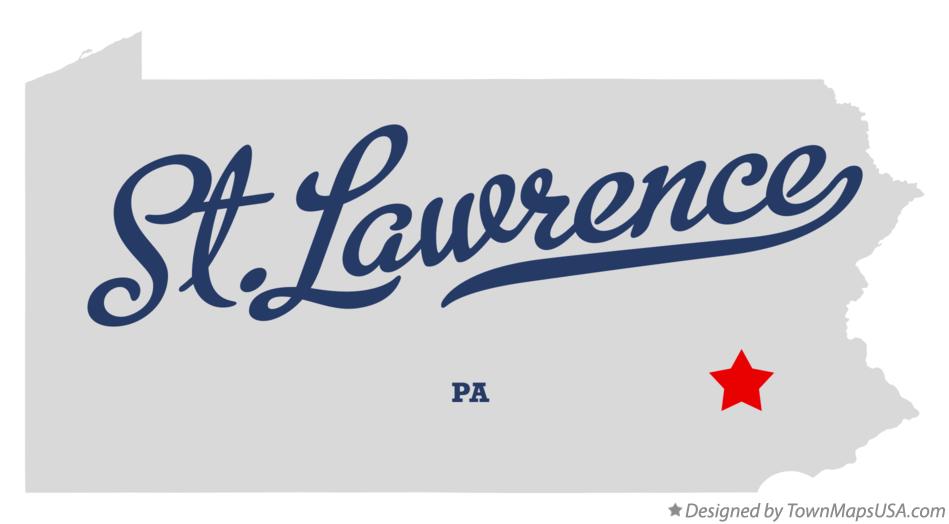Map of St.Lawrence, PA, Pennsylvania