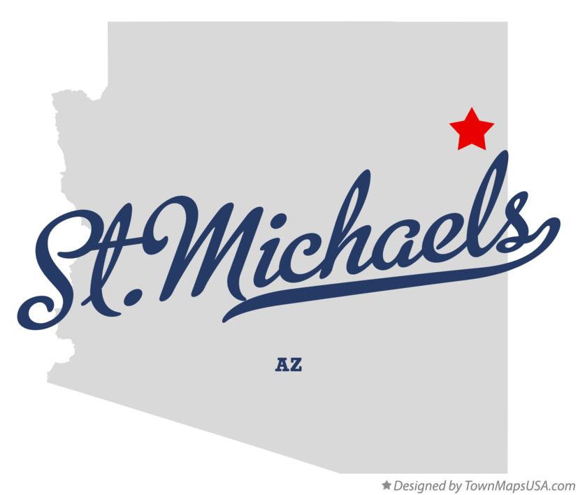 Map of St.Michaels, AZ, Arizona