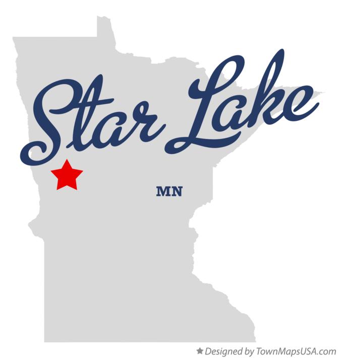 Map of Star Lake, MN, Minnesota
