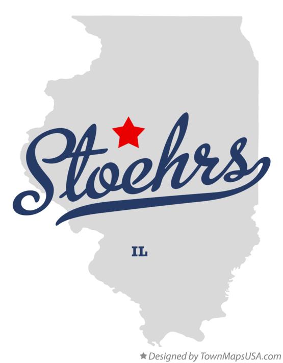 Map of Stoehrs, IL, Illinois