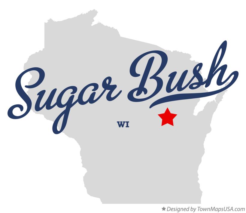 Map of Sugar Bush, WI, Wisconsin