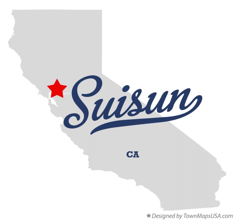 Map of Suisun, CA, California