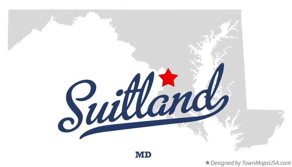 Map of Suitland, MD, Maryland