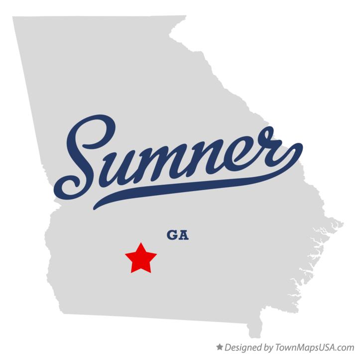 Map of Sumner, GA,