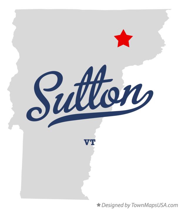 Map of Sutton, VT, Vermont