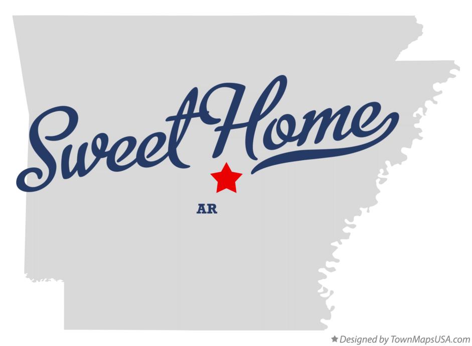 Map of Sweet Home, AR, Arkansas