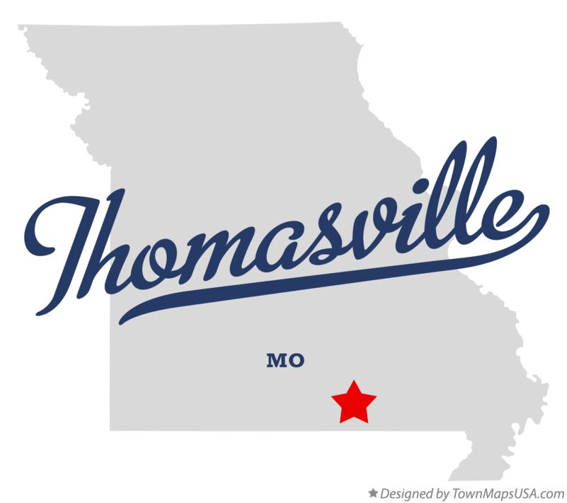 Map of Thomasville, MO, Missouri