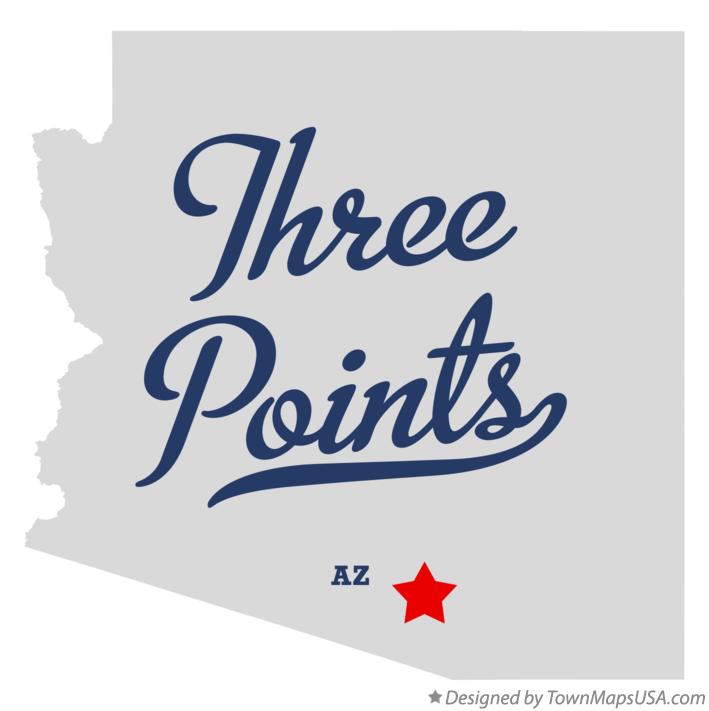 Map of Three Points, AZ, Arizona