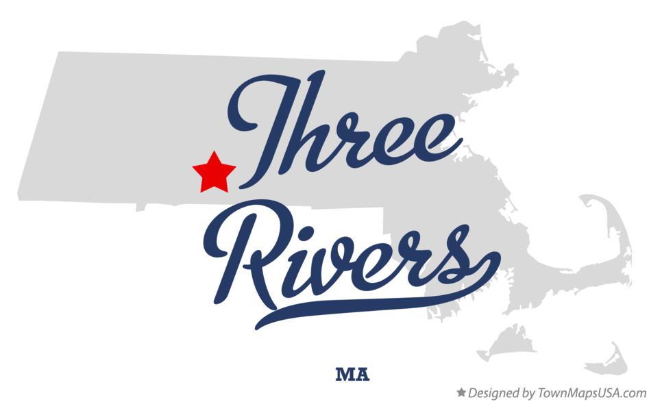 Map Of Three Rivers MA Massachusetts Map Of Three Rivers MA Massachusetts