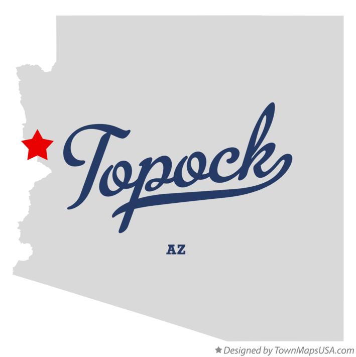 Map of Topock, AZ, Arizona