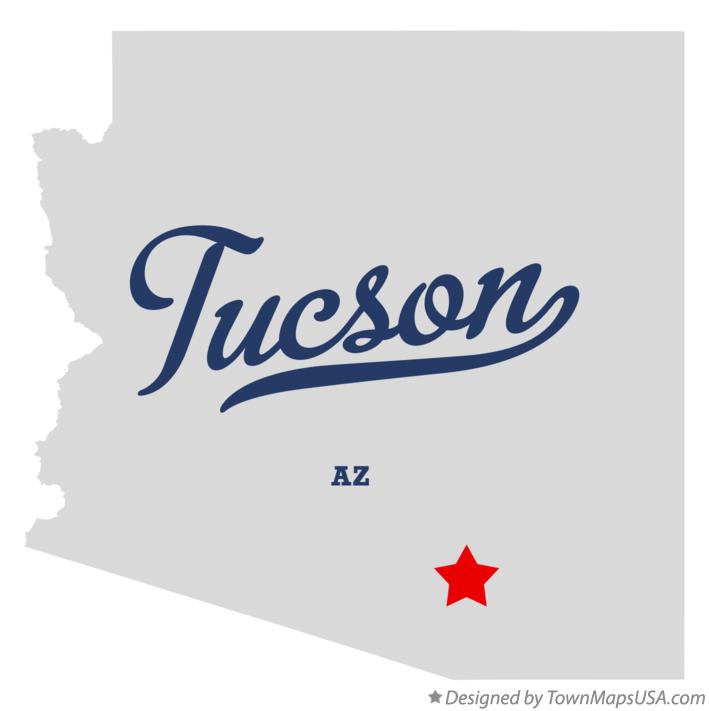 Map of Tucson, AZ, Arizona