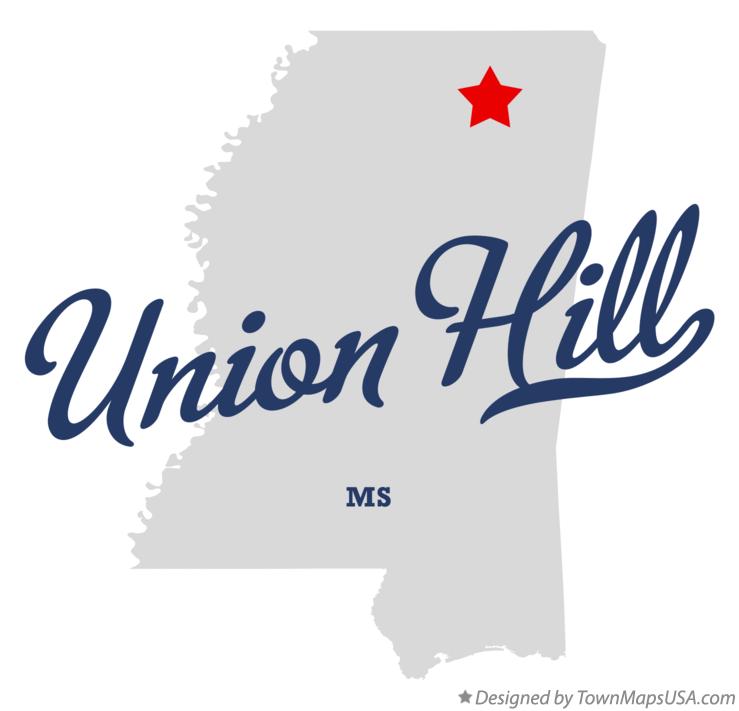 Map of Union Hill, MS, Mississippi