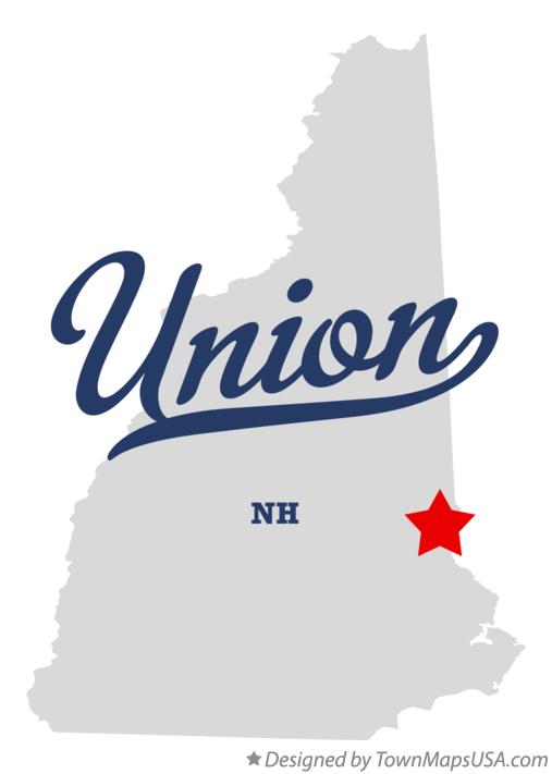 Map of Union, NH, New Hampshire