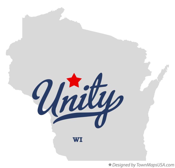 Map of Unity, Clark County, WI, Wisconsin