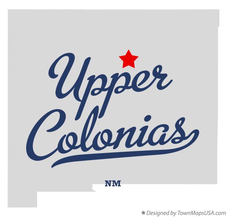 Map of Upper Colonias, NM, New Mexico