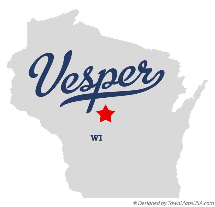 Map of Vesper, WI, Wisconsin