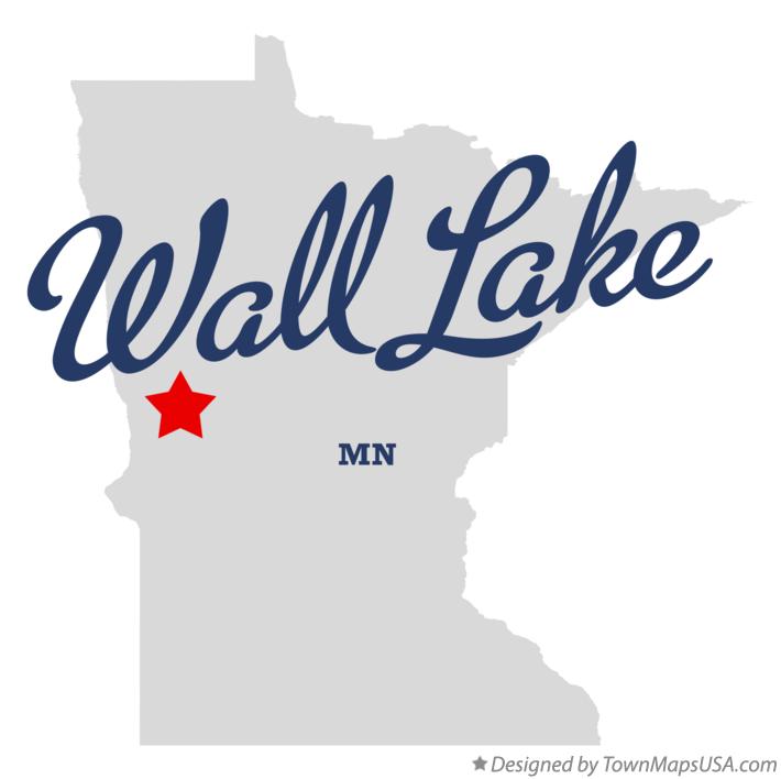 Map of Wall Lake, MN, Minnesota