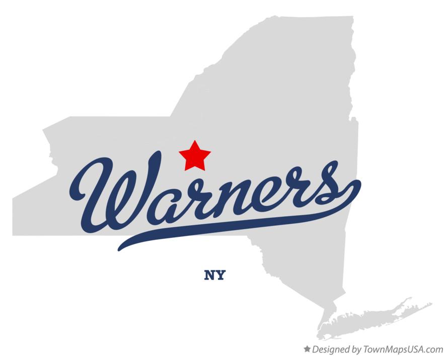 Map of Warners, NY, New York