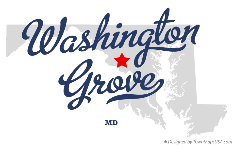 Map of Washington Grove, MD, Maryland