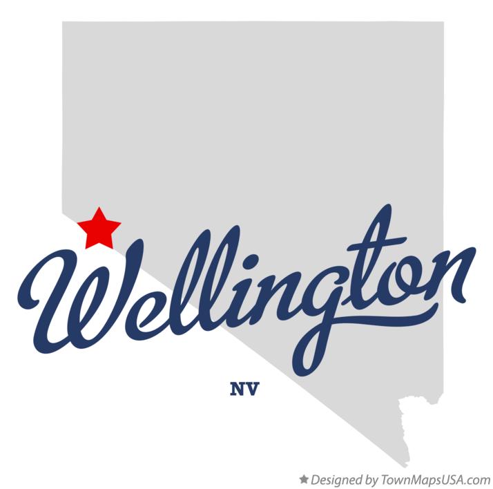 Map of Wellington, NV, Nevada