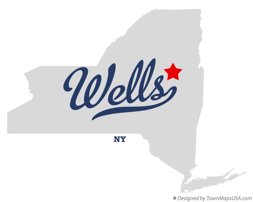 Map of Wells, NY, New York