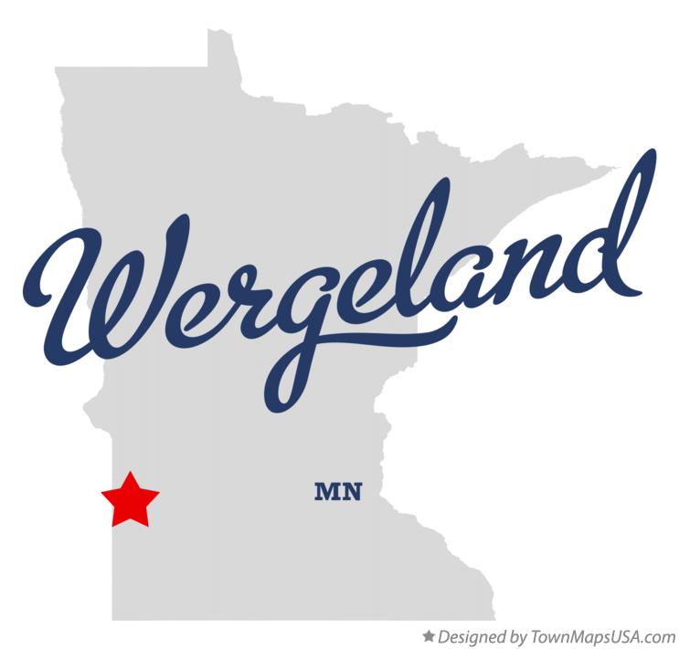 Map of Wergeland, MN, Minnesota