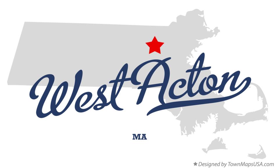 Map of West Acton, MA, Massachusetts