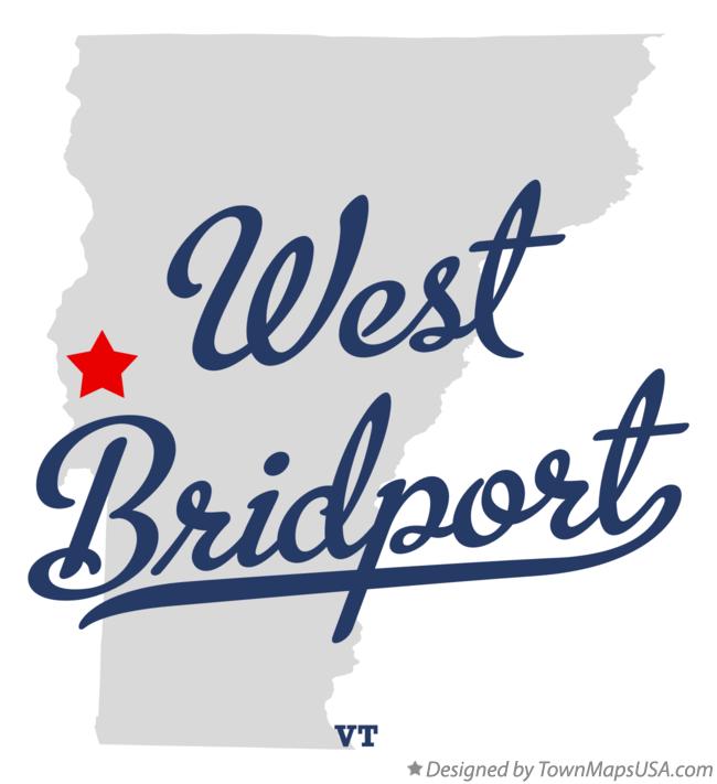 Map of West Bridport, VT, Vermont
