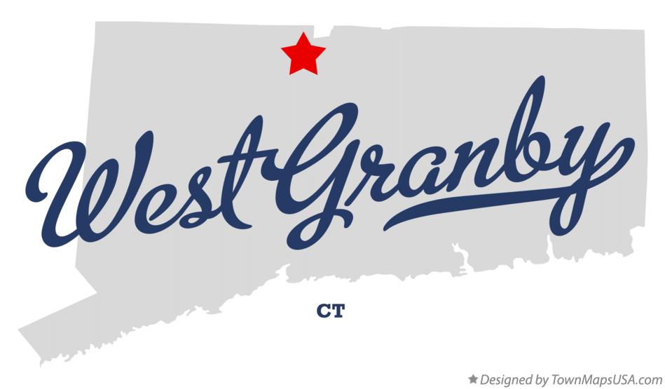 Map of West Granby, CT, Connecticut