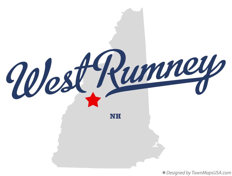 Map of West Rumney, NH, New Hampshire