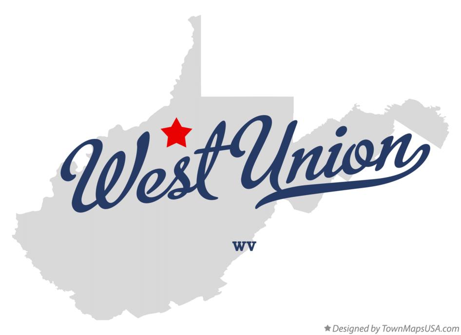 Map of West Union, WV, West Virginia