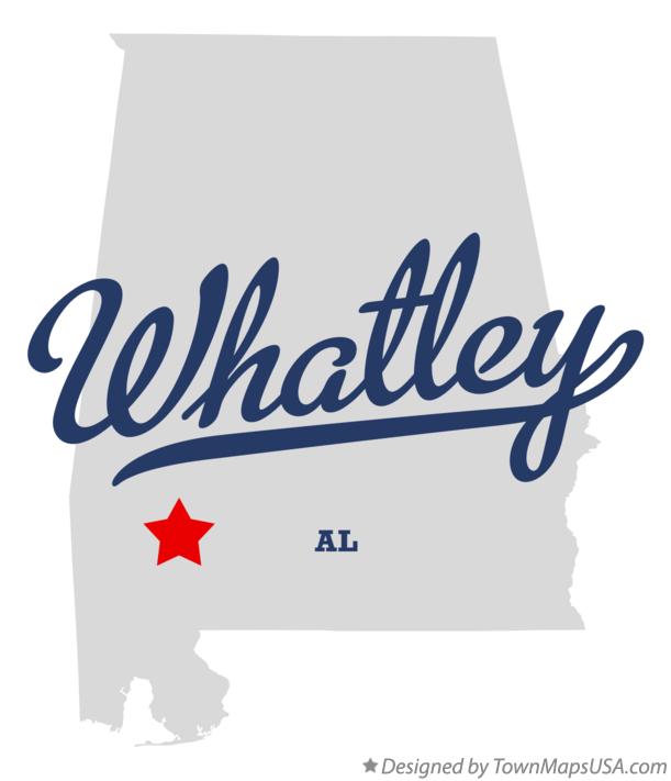 Map of Whatley, AL, Alabama