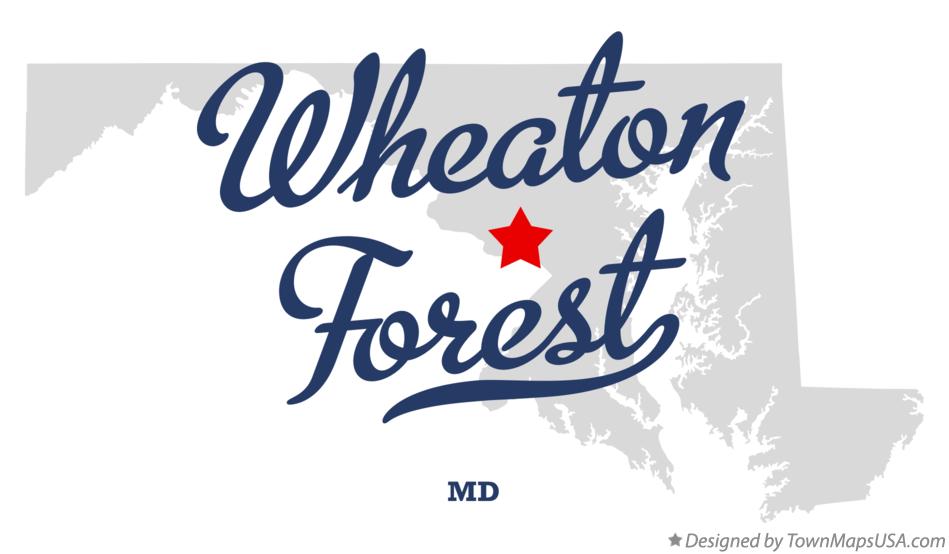 Map of Wheaton Forest, MD, Maryland