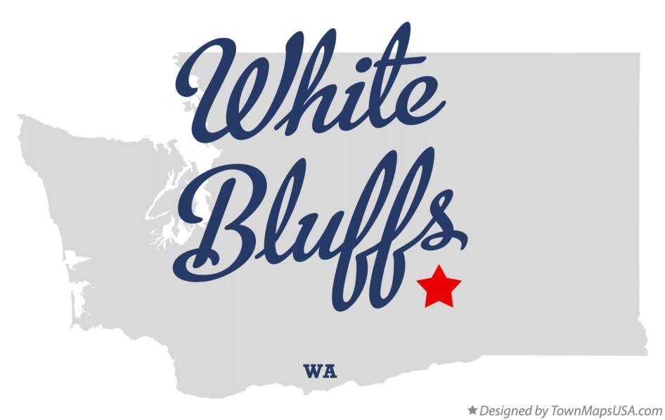 Map of White Bluffs, WA, Washington