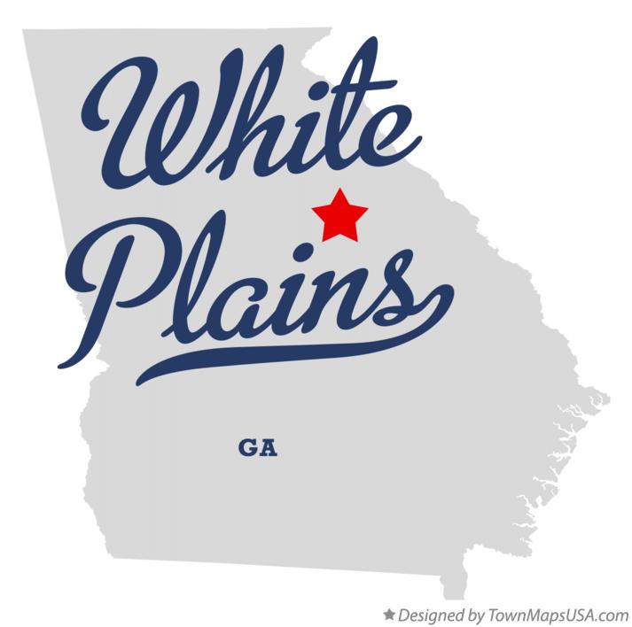 Map of White Plains, GA,