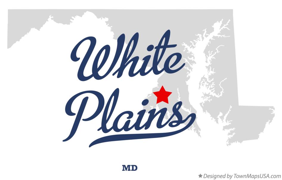 Map of White Plains, MD, Maryland