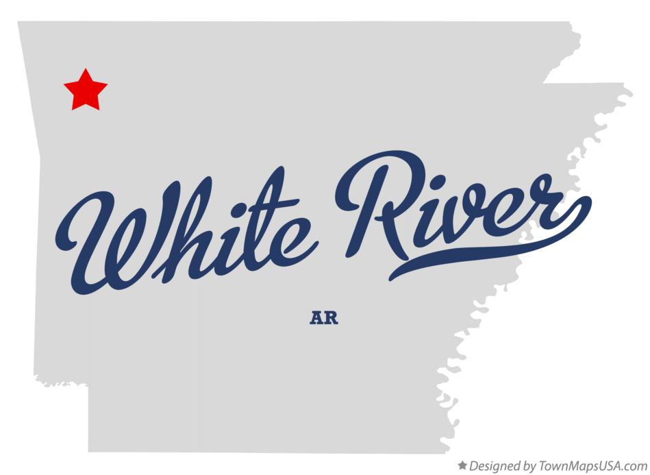 Map of White River, Washington County, AR, Arkansas