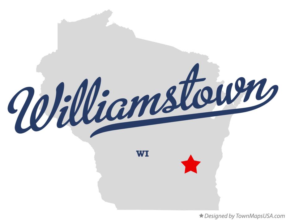 Map of Williamstown, WI, Wisconsin
