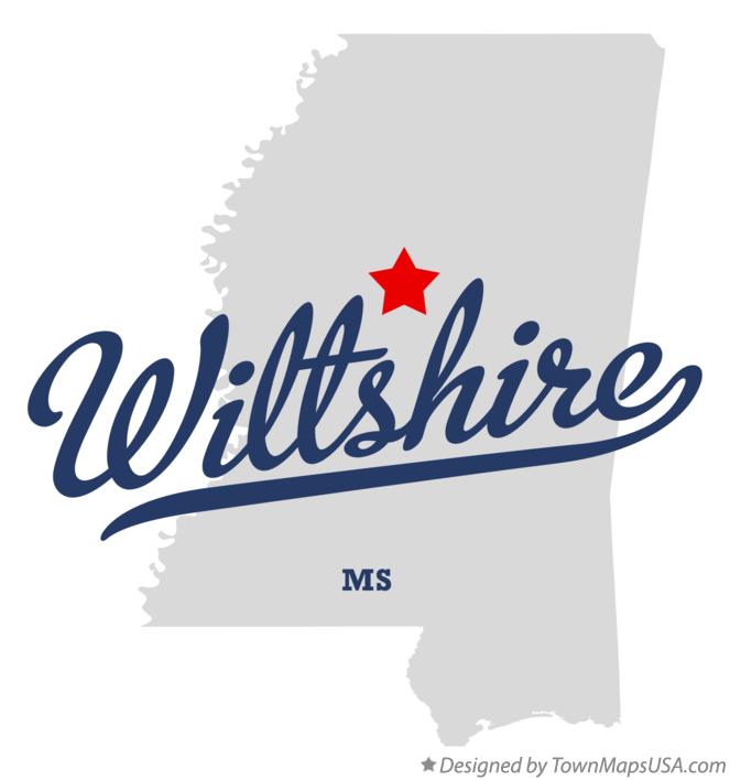 Map of Wiltshire, MS, Mississippi