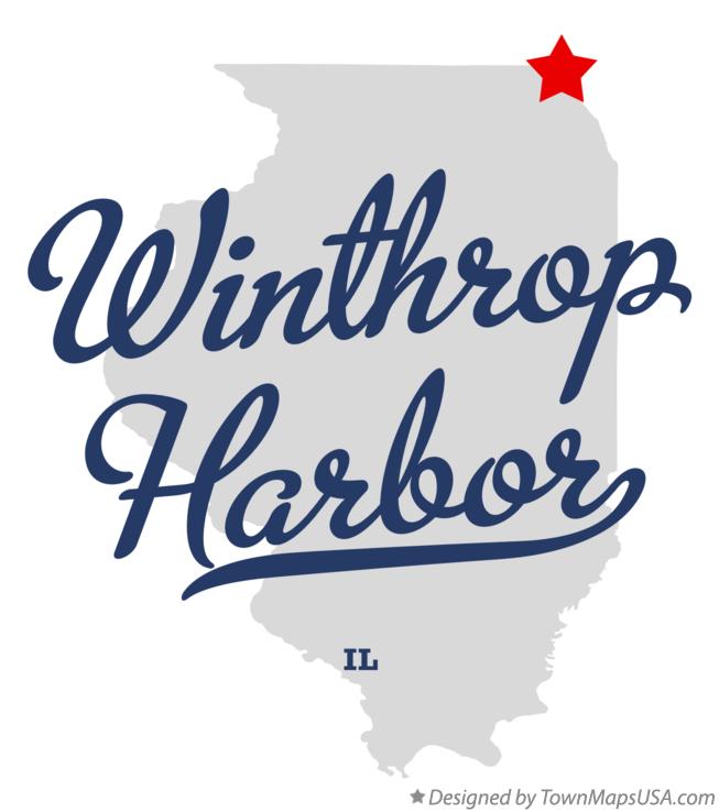 Map of Winthrop Harbor, IL, Illinois