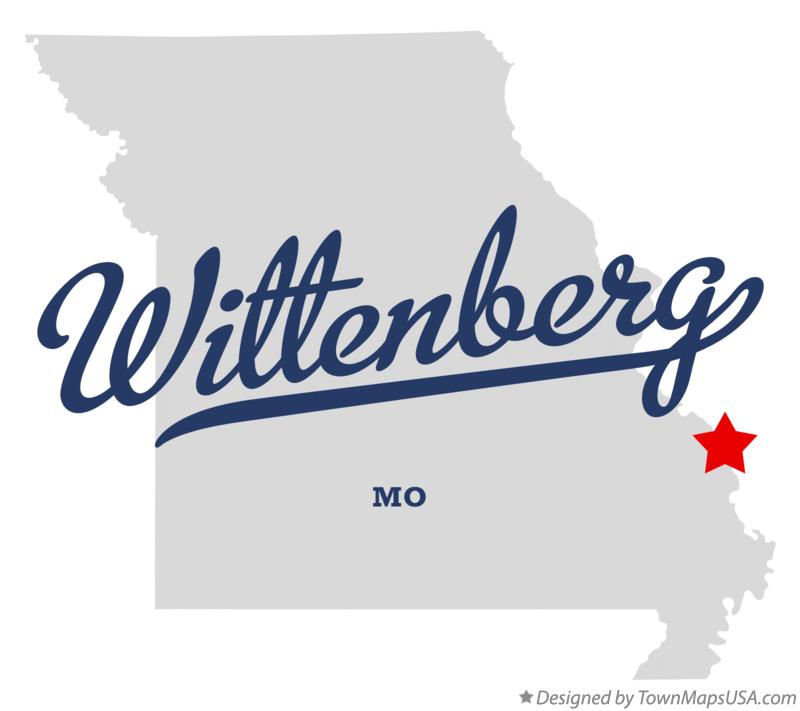 Map of Wittenberg, MO, Missouri