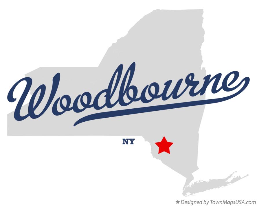 Map of Woodbourne, NY, New York