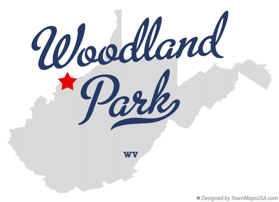 Map of Woodland Park, WV, West Virginia